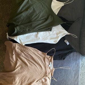 5 different tank tops/bodysuits